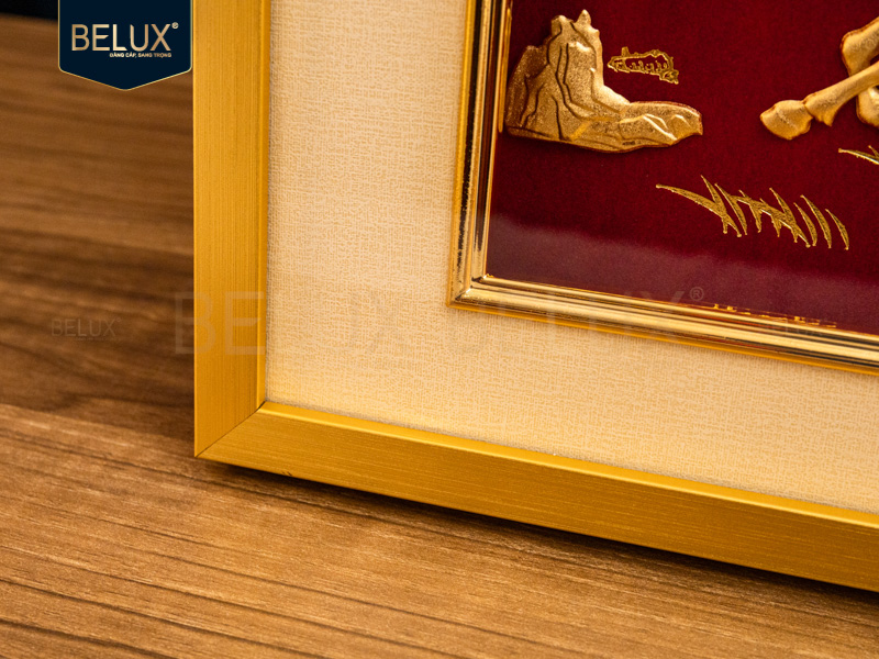 Tranh Ngựa dát vàng 24k&nbsp;25x30cm